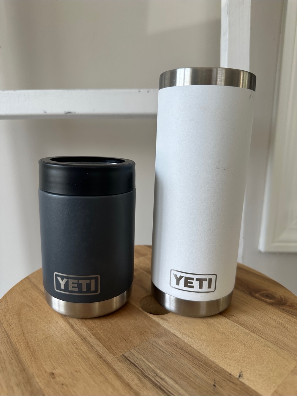 Bundle of YETI Can Colster and 18oz Water Bottle (NO LID)